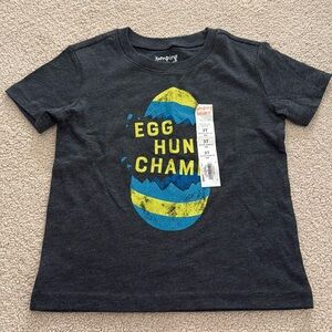 NWT Jumping Beans Egg Hunt Champ Easter Graphic T-Shirt 3T